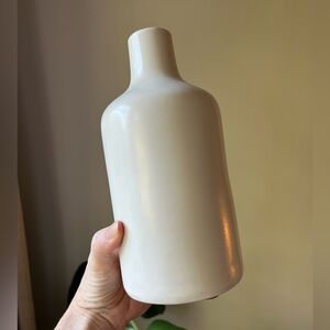 West Elm white ceramic vase